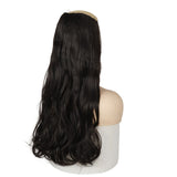 MERISI HAIR 5 Clips Synthetic Hair Long Straight Clip In Hair Extensions False Hair Black Hair Pieces for Women - Presidential Brand (R)