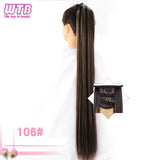 Ponytail Hairpieces WTB Long Silky Straight Drawstring Clip In Hair Tail False Hair 80cm Hair Extensions - Presidential Brand (R)