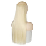 MERISI HAIR 5 Clips Synthetic Hair Long Straight Clip In Hair Extensions False Hair Black Hair Pieces for Women - Presidential Brand (R)