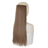 MERISI HAIR 5 Clips Synthetic Hair Long Straight Clip In Hair Extensions False Hair Black Hair Pieces for Women - Presidential Brand (R)