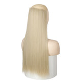 MERISI HAIR 5 Clips Synthetic Hair Long Straight Clip In Hair Extensions False Hair Black Hair Pieces for Women - Presidential Brand (R)