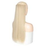 MERISI HAIR 5 Clips Synthetic Hair Long Straight Clip In Hair Extensions False Hair Black Hair Pieces for Women - Presidential Brand (R)