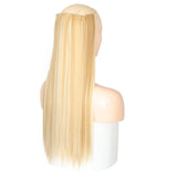 MERISI HAIR 5 Clips Synthetic Hair Long Straight Clip In Hair Extensions False Hair Black Hair Pieces for Women - Presidential Brand (R)