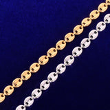 7mm Glossy Solid Bracelet Link Bling Chain - Presidential Brand (R)