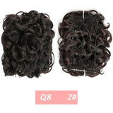 WERD  2 Plastic Comb Clip In Curly Synthetic Hair Pieces Chignon Updo Cover Hairpiece Extension Hair Bun Hair Accessories - Presidential Brand (R)
