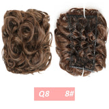 WERD  2 Plastic Comb Clip In Curly Synthetic Hair Pieces Chignon Updo Cover Hairpiece Extension Hair Bun Hair Accessories - Presidential Brand (R)