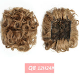 WERD  2 Plastic Comb Clip In Curly Synthetic Hair Pieces Chignon Updo Cover Hairpiece Extension Hair Bun Hair Accessories - Presidential Brand (R)