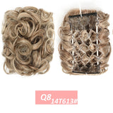WERD  2 Plastic Comb Clip In Curly Synthetic Hair Pieces Chignon Updo Cover Hairpiece Extension Hair Bun Hair Accessories - Presidential Brand (R)