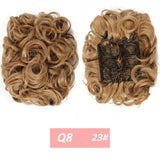 WERD  2 Plastic Comb Clip In Curly Synthetic Hair Pieces Chignon Updo Cover Hairpiece Extension Hair Bun Hair Accessories - Presidential Brand (R)