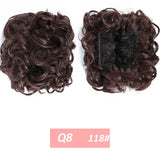 WERD  2 Plastic Comb Clip In Curly Synthetic Hair Pieces Chignon Updo Cover Hairpiece Extension Hair Bun Hair Accessories - Presidential Brand (R)