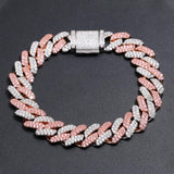 12mm Micro Pave CZ Cuban Link Chains Necklaces Luxury Bling Choker Iced Out Zircon Punk Women Men Couple Jewelry Christmas Gifts - Presidential Brand (R)