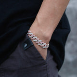 12mm Micro Pave CZ Cuban Link Chains Necklaces Luxury Bling Choker Iced Out Zircon Punk Women Men Couple Jewelry Christmas Gifts - Presidential Brand (R)