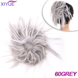 Short Straight Chignon With Elastic Band Synthetic Scrunchie Messy Hair Bun High Temperature Fiber Hairpieces Extensions - Presidential Brand (R)