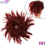 Short Straight Chignon With Elastic Band Synthetic Scrunchie Messy Hair Bun High Temperature Fiber Hairpieces Extensions - Presidential Brand (R)