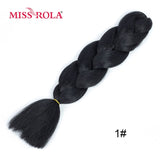 MISS ROLA 24Inch Glowing Twist Braids Braiding Hair Extensions Jumbo Braids Ombre Synthetic Hair Support Wholesale Kanekalon - Presidential Brand (R)