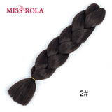 MISS ROLA 24Inch Glowing Twist Braids Braiding Hair Extensions Jumbo Braids Ombre Synthetic Hair Support Wholesale Kanekalon - Presidential Brand (R)