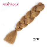 MISS ROLA 24Inch Glowing Twist Braids Braiding Hair Extensions Jumbo Braids Ombre Synthetic Hair Support Wholesale Kanekalon - Presidential Brand (R)