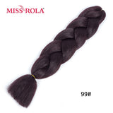 MISS ROLA 24Inch Glowing Twist Braids Braiding Hair Extensions Jumbo Braids Ombre Synthetic Hair Support Wholesale Kanekalon - Presidential Brand (R)