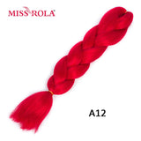 MISS ROLA 24Inch Glowing Twist Braids Braiding Hair Extensions Jumbo Braids Ombre Synthetic Hair Support Wholesale Kanekalon - Presidential Brand (R)
