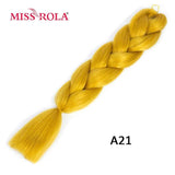 MISS ROLA 24Inch Glowing Twist Braids Braiding Hair Extensions Jumbo Braids Ombre Synthetic Hair Support Wholesale Kanekalon - Presidential Brand (R)