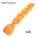 MISS ROLA 24Inch Glowing Twist Braids Braiding Hair Extensions Jumbo Braids Ombre Synthetic Hair Support Wholesale Kanekalon - Presidential Brand (R)
