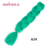 MISS ROLA 24Inch Glowing Twist Braids Braiding Hair Extensions Jumbo Braids Ombre Synthetic Hair Support Wholesale Kanekalon - Presidential Brand (R)