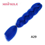 MISS ROLA 24Inch Glowing Twist Braids Braiding Hair Extensions Jumbo Braids Ombre Synthetic Hair Support Wholesale Kanekalon - Presidential Brand (R)