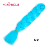 MISS ROLA 24Inch Glowing Twist Braids Braiding Hair Extensions Jumbo Braids Ombre Synthetic Hair Support Wholesale Kanekalon - Presidential Brand (R)