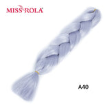 MISS ROLA 24Inch Glowing Twist Braids Braiding Hair Extensions Jumbo Braids Ombre Synthetic Hair Support Wholesale Kanekalon - Presidential Brand (R)