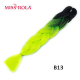 MISS ROLA 24Inch Glowing Twist Braids Braiding Hair Extensions Jumbo Braids Ombre Synthetic Hair Support Wholesale Kanekalon - Presidential Brand (R)