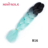 MISS ROLA 24Inch Glowing Twist Braids Braiding Hair Extensions Jumbo Braids Ombre Synthetic Hair Support Wholesale Kanekalon - Presidential Brand (R)