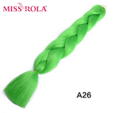 MISS ROLA 24Inch Glowing Twist Braids Braiding Hair Extensions Jumbo Braids Ombre Synthetic Hair Support Wholesale Kanekalon - Presidential Brand (R)