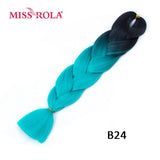 MISS ROLA 24Inch Glowing Twist Braids Braiding Hair Extensions Jumbo Braids Ombre Synthetic Hair Support Wholesale Kanekalon - Presidential Brand (R)