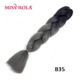 MISS ROLA 24Inch Glowing Twist Braids Braiding Hair Extensions Jumbo Braids Ombre Synthetic Hair Support Wholesale Kanekalon - Presidential Brand (R)