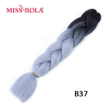 MISS ROLA 24Inch Glowing Twist Braids Braiding Hair Extensions Jumbo Braids Ombre Synthetic Hair Support Wholesale Kanekalon - Presidential Brand (R)