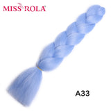 MISS ROLA 24Inch Glowing Twist Braids Braiding Hair Extensions Jumbo Braids Ombre Synthetic Hair Support Wholesale Kanekalon - Presidential Brand (R)