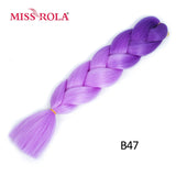 MISS ROLA 24Inch Glowing Twist Braids Braiding Hair Extensions Jumbo Braids Ombre Synthetic Hair Support Wholesale Kanekalon - Presidential Brand (R)