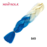 MISS ROLA 24Inch Glowing Twist Braids Braiding Hair Extensions Jumbo Braids Ombre Synthetic Hair Support Wholesale Kanekalon - Presidential Brand (R)