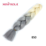MISS ROLA 24Inch Glowing Twist Braids Braiding Hair Extensions Jumbo Braids Ombre Synthetic Hair Support Wholesale Kanekalon - Presidential Brand (R)