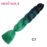 MISS ROLA 24Inch Glowing Twist Braids Braiding Hair Extensions Jumbo Braids Ombre Synthetic Hair Support Wholesale Kanekalon - Presidential Brand (R)