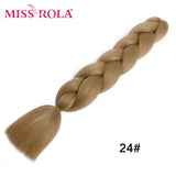 MISS ROLA 24Inch Glowing Twist Braids Braiding Hair Extensions Jumbo Braids Ombre Synthetic Hair Support Wholesale Kanekalon - Presidential Brand (R)
