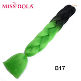 MISS ROLA 24Inch Glowing Twist Braids Braiding Hair Extensions Jumbo Braids Ombre Synthetic Hair Support Wholesale Kanekalon - Presidential Brand (R)
