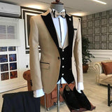Black Jacquard Jacket Men Suit Slim Fit Blazer - Presidential Brand (R)