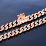 6mm Iced Out Bling CZ Cuban Link Chain Bracelet Full Crystal Rhinestones Clasp Bracelet Jewelry - Presidential Brand (R)