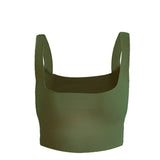 Women's Top Fashion Knitted Cotton Tank Crop Tops Lingerie Underwear Streetwear Vest Cropped Tee - Presidential Brand (R)