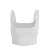 Women's Top Fashion Knitted Cotton Tank Crop Tops Lingerie Underwear Streetwear Vest Cropped Tee - Presidential Brand (R)