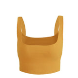 Women's Top Fashion Knitted Cotton Tank Crop Tops Lingerie Underwear Streetwear Vest Cropped Tee - Presidential Brand (R)