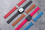 Leather Link strap for Apple watch band 40mm 44mm 38mm 42mm magnetic bracelet correa iwatch band Apple watch series 6 se 5 4 3 2 - Presidential Brand (R)