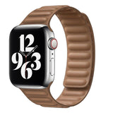 Leather Link strap for Apple watch band 40mm 44mm 38mm 42mm magnetic bracelet correa iwatch band Apple watch series 6 se 5 4 3 2 - Presidential Brand (R)
