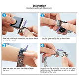 Stainless Steel strap For Apple Watch band 44mm 40mm 42mm 38mm metal correa Link Bracelet accessories iwatch series 6 se 5 4 3 - Presidential Brand (R)